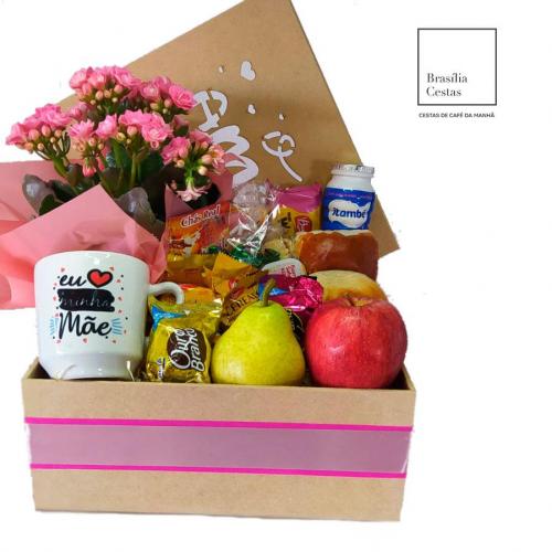 Cesta Presente Dia das Mães com Xícara Temática