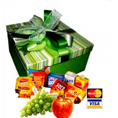 Cesta de Café da Manhã Na Caixa