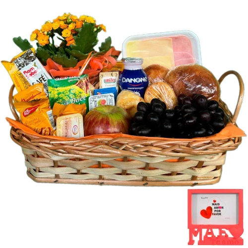 Cesta de Presente Dia das Mães com Porta Retrato