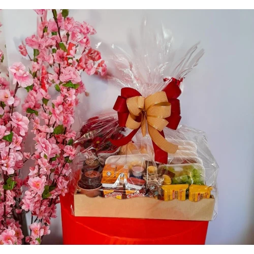 Cesta de Café da Manhã Bandeja Romântica para 02 pessoas